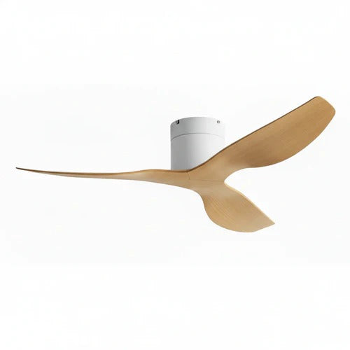 Louna -Ventilateur de plafond 132cm Aura - Pales bois & LED intégrée